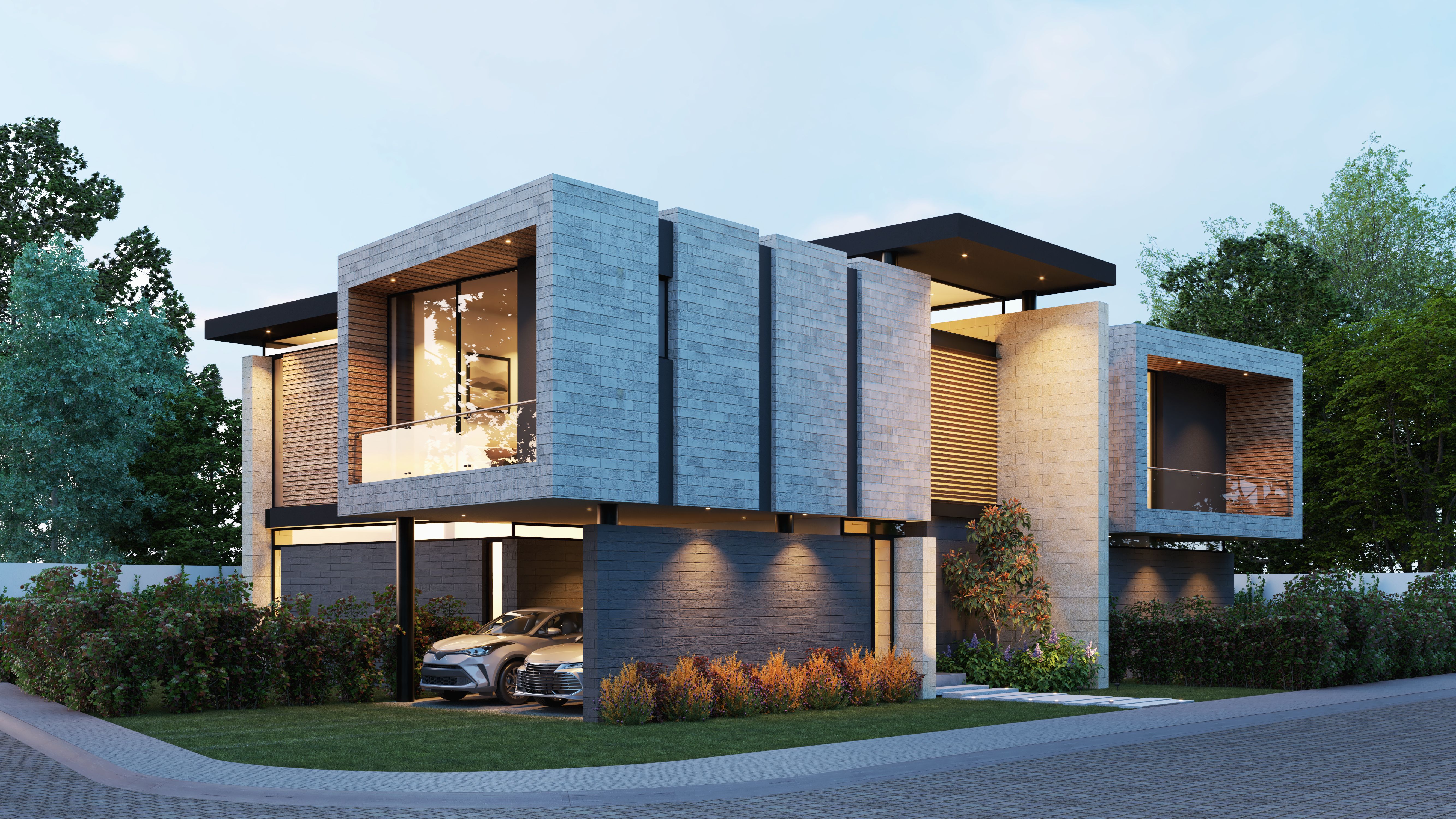 Fragmented Cube House